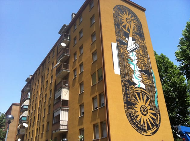 Mural M-City w Bolonii -4