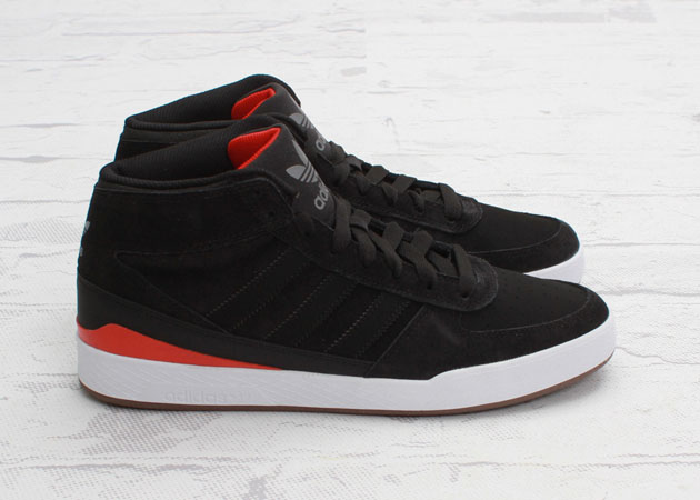 adidas Skateboarding Forum X-Black-Vivid Red-4