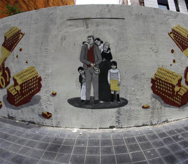 Mural M-City x Escif - Valencia, Hiszpania 1