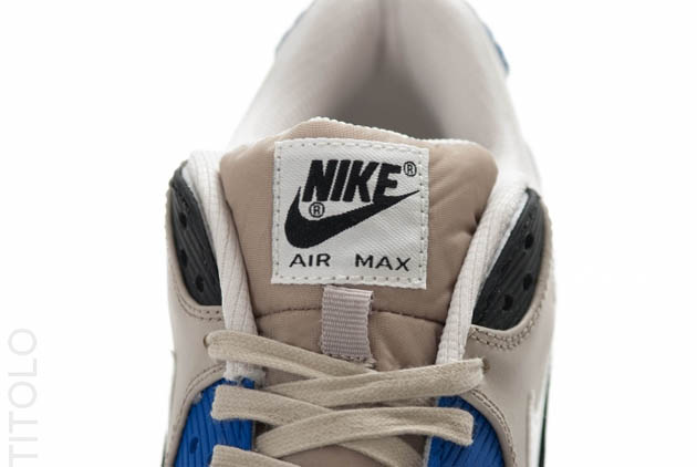 333888-094 Nike Air Max 90 Premium-Light Bone-Sail-Classic Stone-Hyper Blue-3