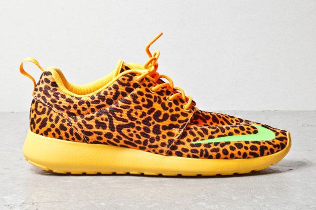Nike Roshe Run FB-Orange Leopard-2