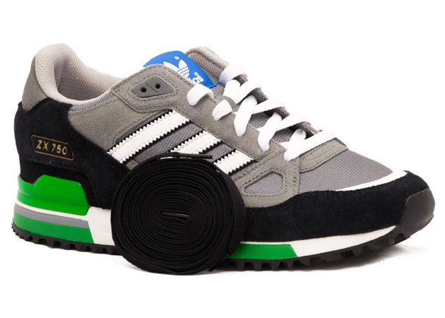 茶 LE st adidas Originals ZX 750 - St Crag / Black - Running White
