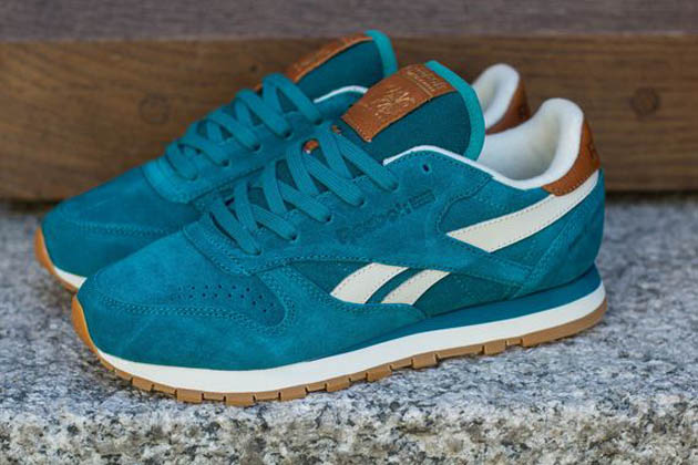 Reebok Classic Leather Suede-Teal Gem-1