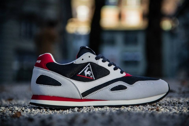 Le Coq Sportif Flash 89-Vintage Red and Dynasty Green-1