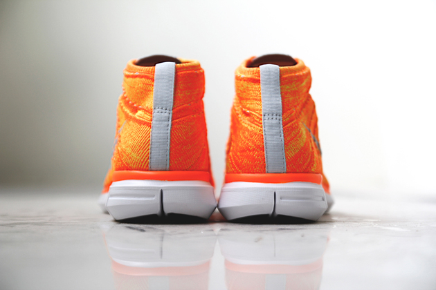Nike Free Flyknit Chukka-Total Orange-White-Grey-4