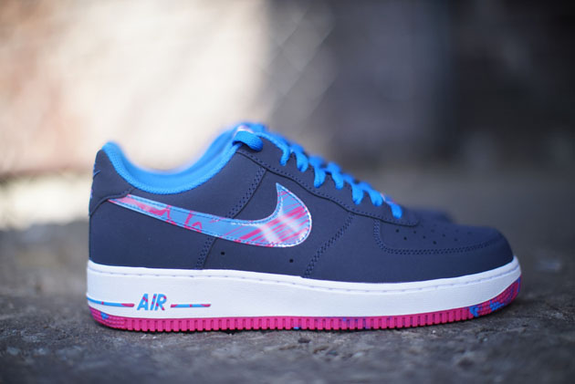 Nike Air Force 1 Low–Midnight Navy-Photo Blue-Vivid Pink-1