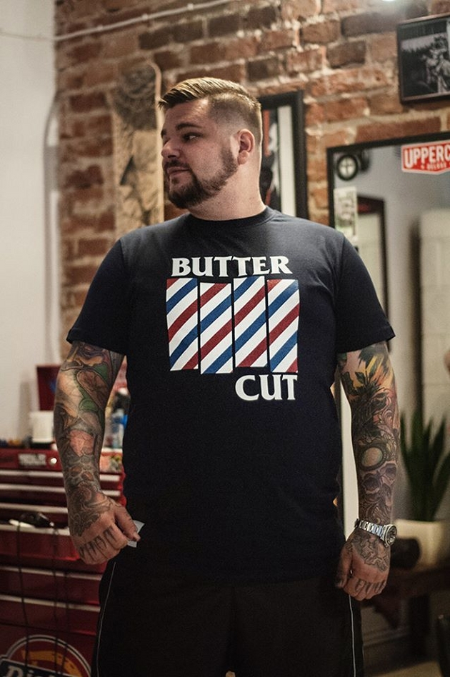 Koszulka Intruz Clothing x Butter Cut Barbershop-9