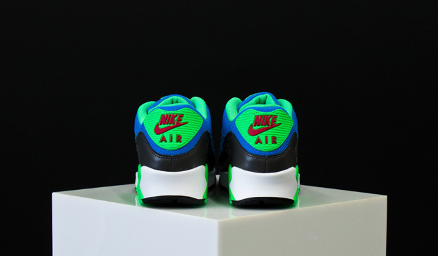 Nike Air Max 90 Essential–Photo Blue-Medium Ash-Poison Green-3