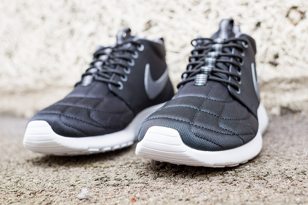 Nike Roshe Run Mid-Black-Dark Grey-Silver-White-3
