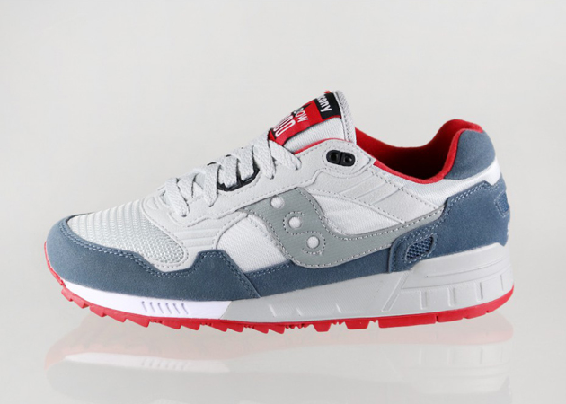 Saucony Shadow 5000-Grey-Red-1