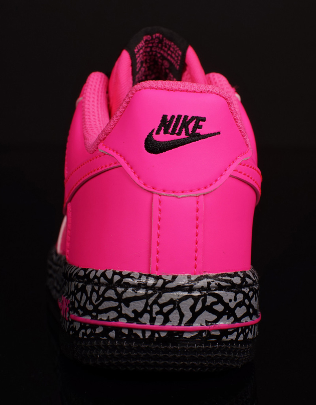 Nike Air Force 1 Low GS-Hyper Punch-Hyper Pink-Black-3