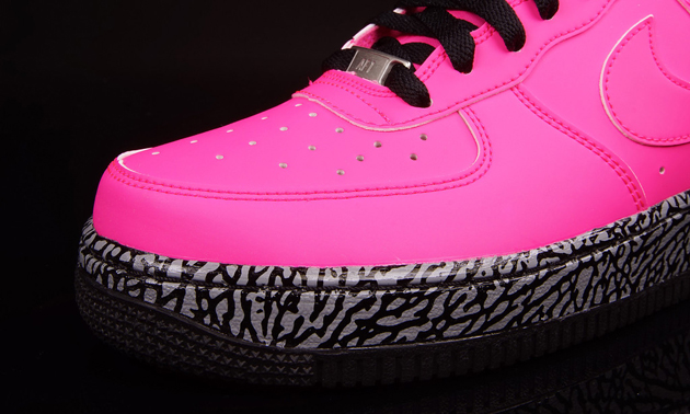 Nike Air Force 1 Low GS-Hyper Punch-Hyper Pink-Black-5