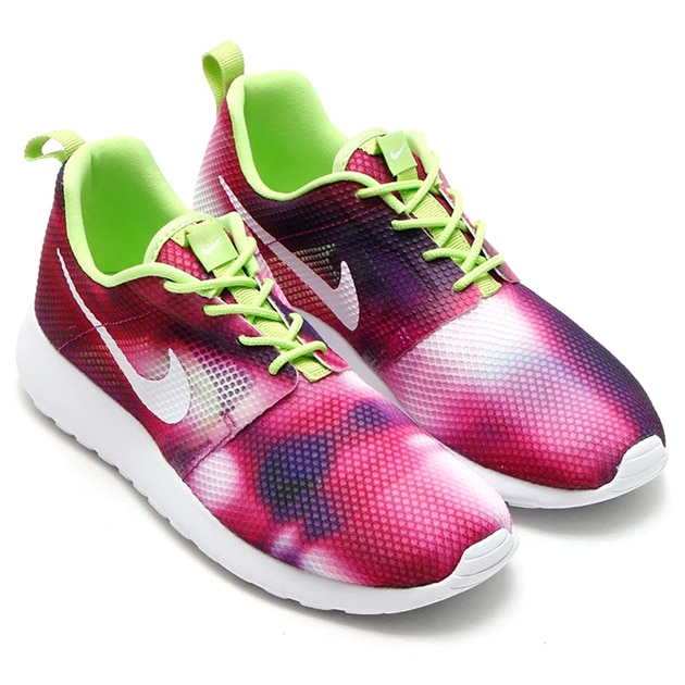 Nike Roshe One Flight Weight GS–Lime-Fucsia Glow-3