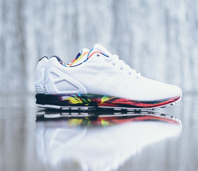 adidas Originals ZX Flux - White / White - Multicolor
