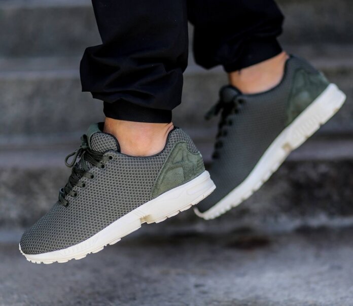 adidas Originals ZX Flux - Night Cargo / Jungle Ink - Chalk White