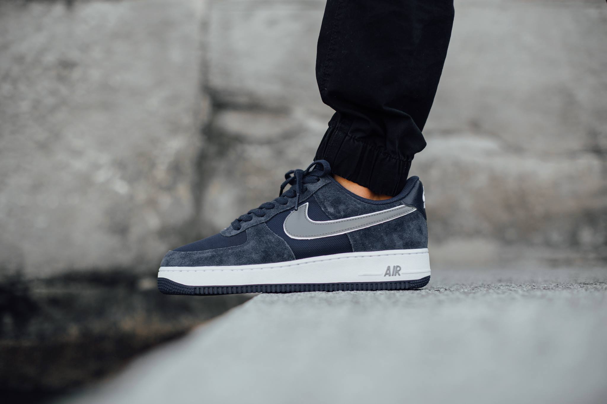 Nike Air Force 1 Low-Midnight Navy-Cool Grey-White-3