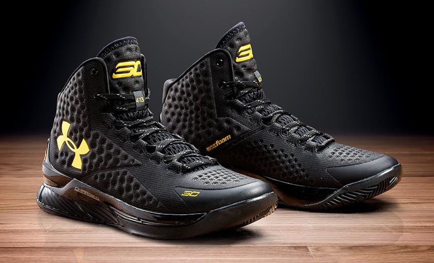 Under Armour Curry One-Black and Gold Banner-2