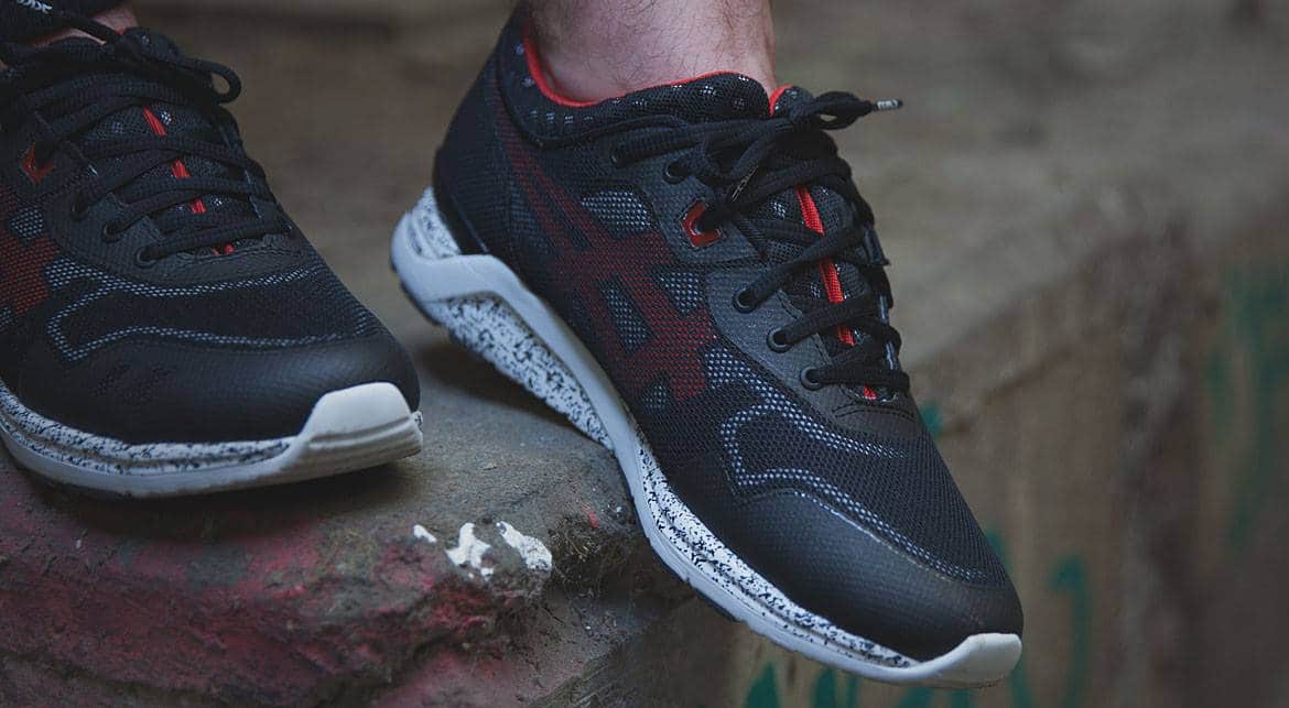 asics gel lyte evo red black