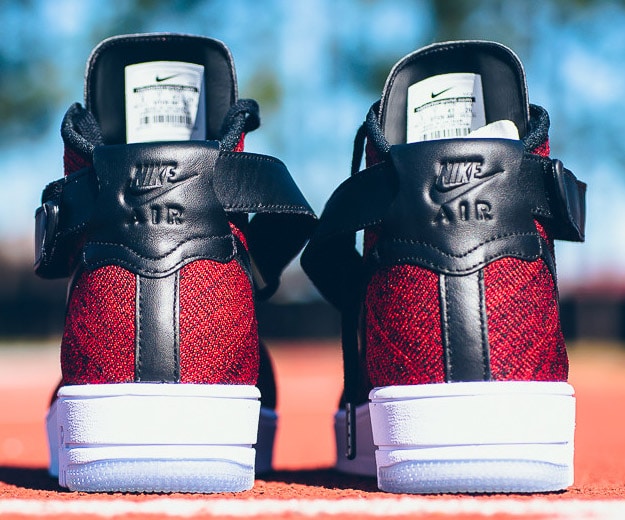 Nike Air Force 1 High Flyknit-University Red-2