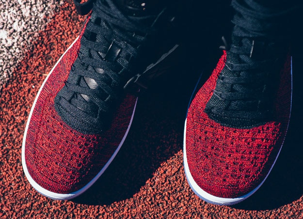 Nike Air Force 1 High Flyknit-University Red-3