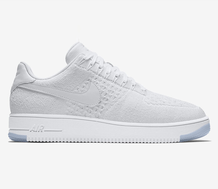 Nike Flyknit Air Force 1 Low-White-White