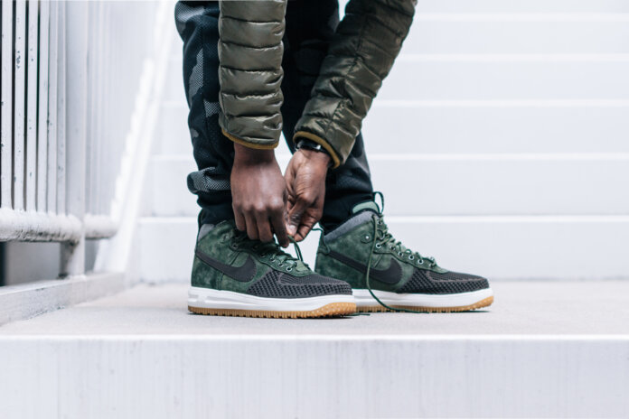Nike Lunar Force 1 Duckboot - BAROQUE BROWN / ARMY OLIVE