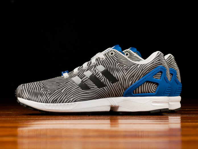 adidas Originals ZX Flux „Thumbprint” - Blue / Grey
