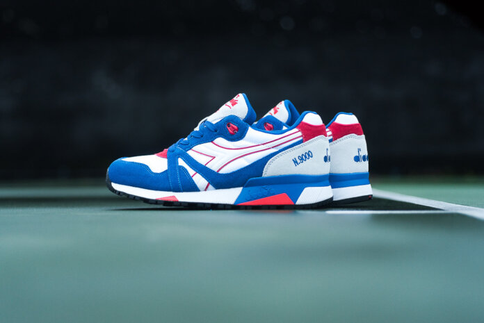 Diadora N9000 NYL - True Blue / Poppy Red