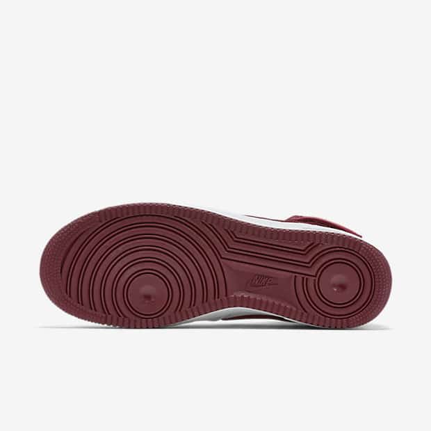 NIKE AIR FORCE 1 HIGH QS–WHITE-TEAM RED-1