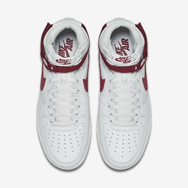 NIKE AIR FORCE 1 HIGH QS–WHITE-TEAM RED-4