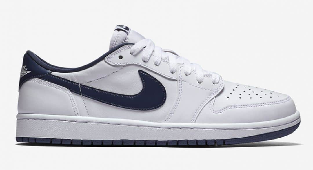 Air Jordan 1 Low OG-White-Midnight Navy-2