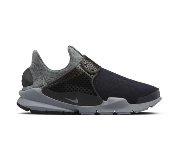 NIKE SOCK DART TECH FLEECE–BLACK-BLACK-COOL GREY