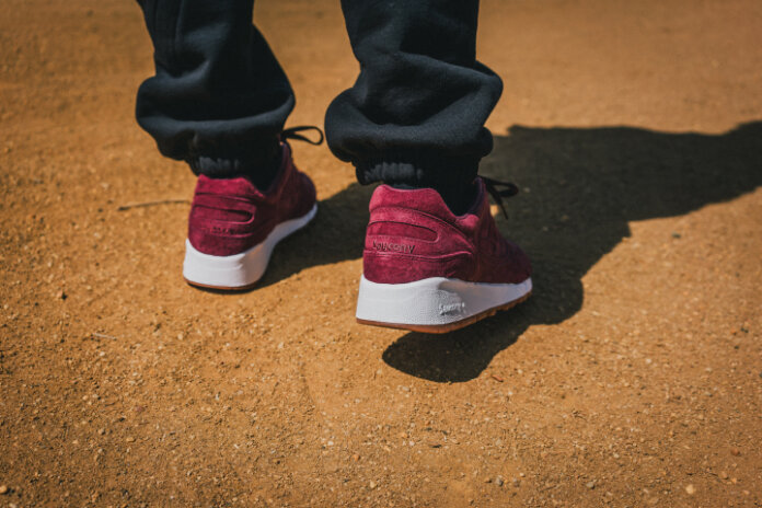 Packer Shoes x Saucony Shadow 6000 „Burgundy Suede”