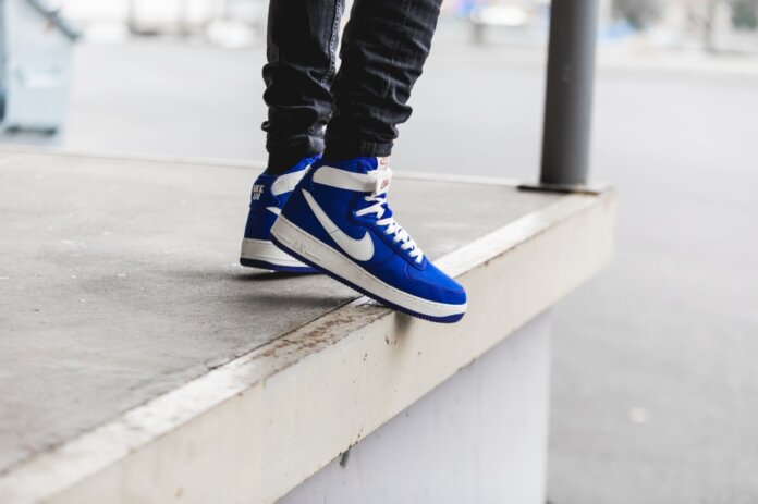 Nike Air Force 1 High Retro - Blue / White