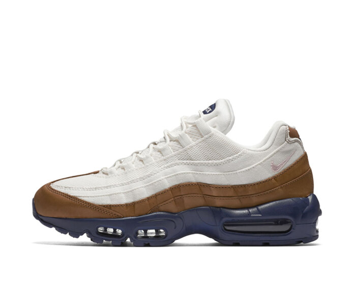 NIKE AIR MAX 95 PREMIUM-WHITE-BROWN-NAVY