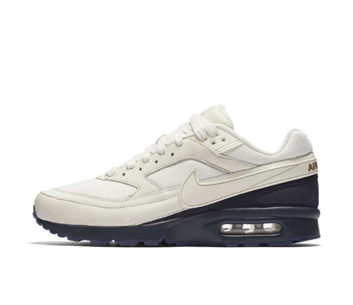 NIKE AIR MAX BW–WHITE-NAVY–BROWN