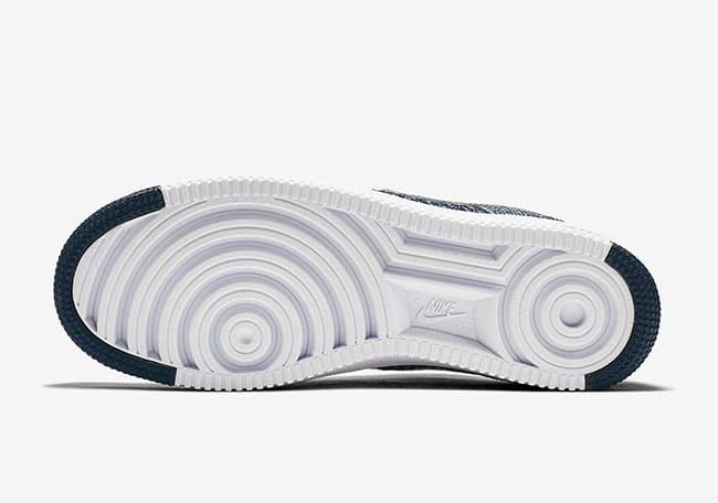 Nike Air Force 1 Flyknit-Navy-1