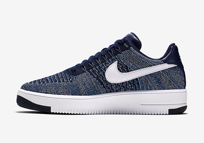 Nike Air Force 1 Flyknit-Navy-2