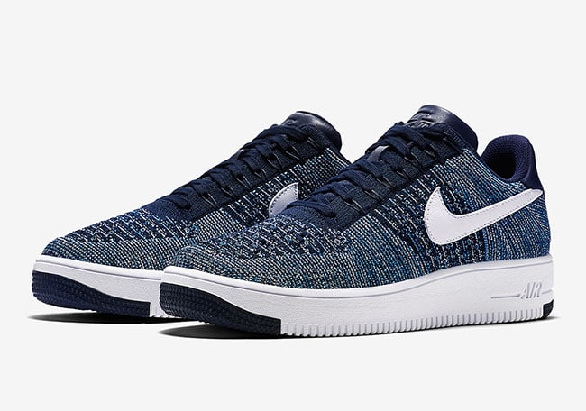 Nike Air Force 1 Flyknit-Navy-3
