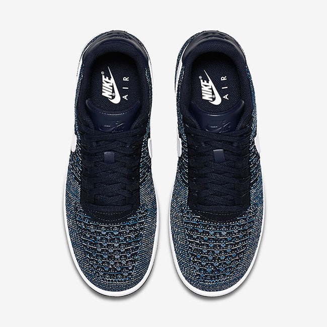 Nike Air Force 1 Flyknit-Navy-4