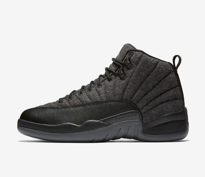 AIR JORDAN 12 WOOL-DARK GREY-BLACK