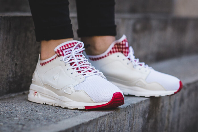 Le Coq Sportif Flow Nappe Vichy Optical White kopia Le Coq Sportif Flow Nappe Vichy Optical White kopia