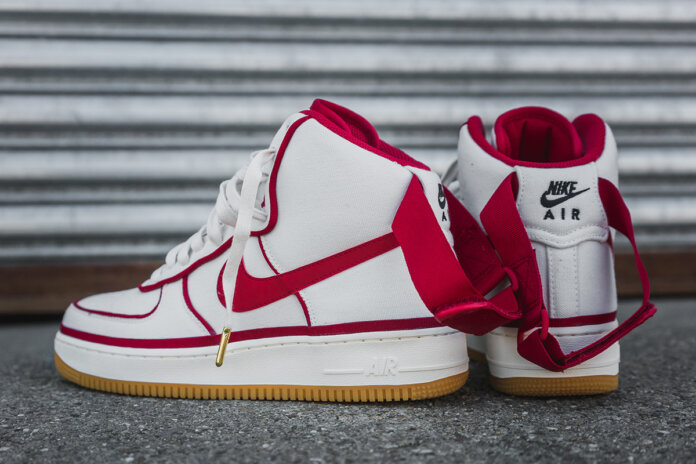 Nike Air Force 1 07 LV8 Vandal-ized White Gym Red