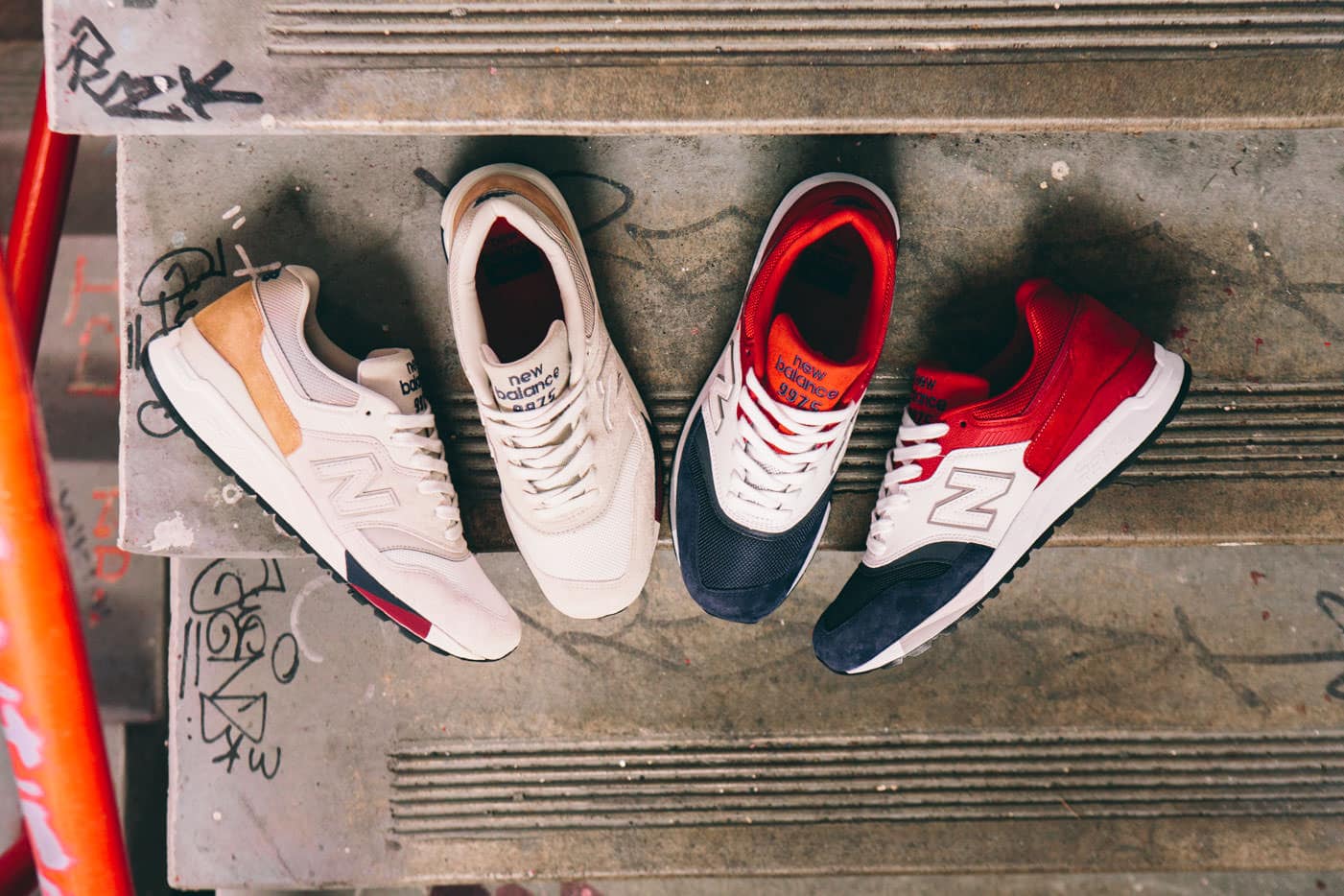 New Balance 997 5 Red White Blue Pack