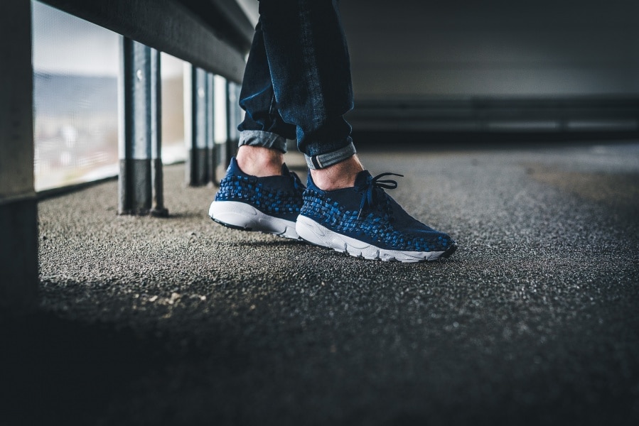 Nike Air Footscape Woven NM Binary Blue Team Royal Black-2