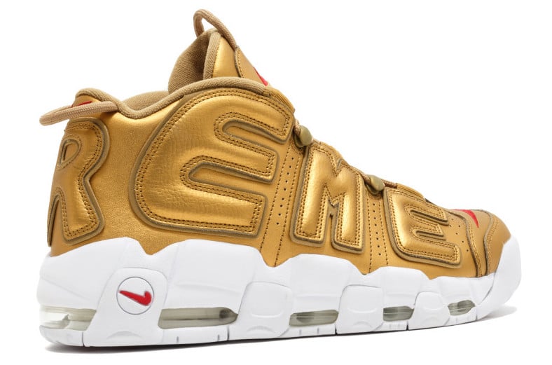 Supreme x Nike Air More Uptempo Gold-3