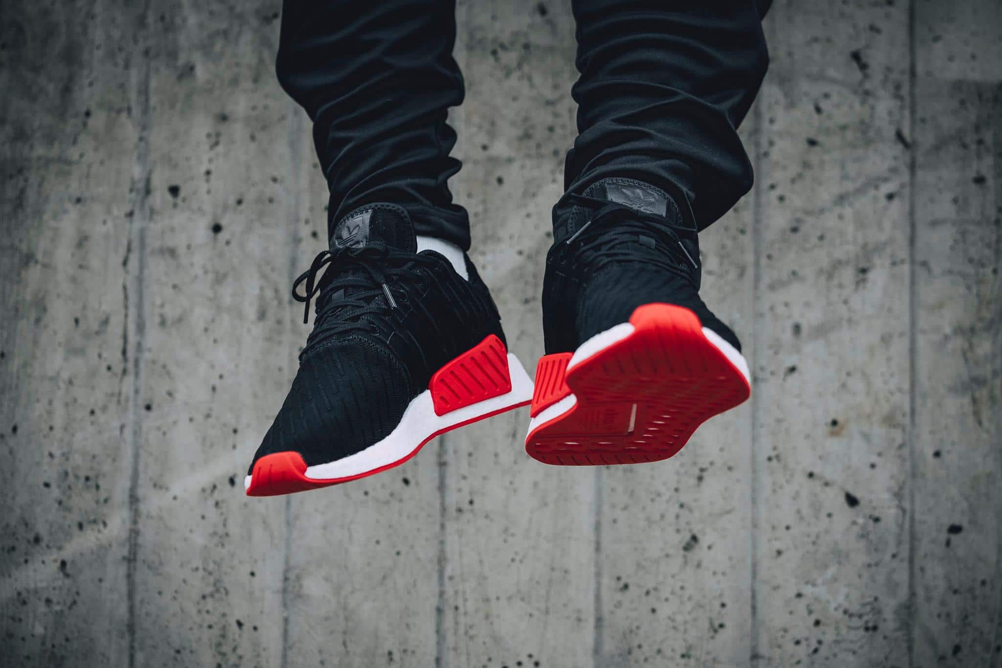 adidas NMD R2 PK Core Black Core Red-1