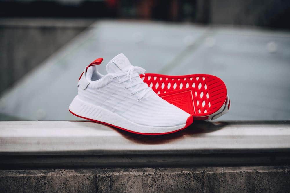 adidas NMD R2 PK Footwear White Core Red-1