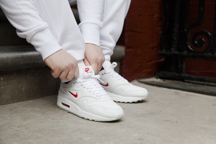 Nike Air Max 1 Jewel White University Red-6 Nike Air Max 1 Jewel White University Red-6