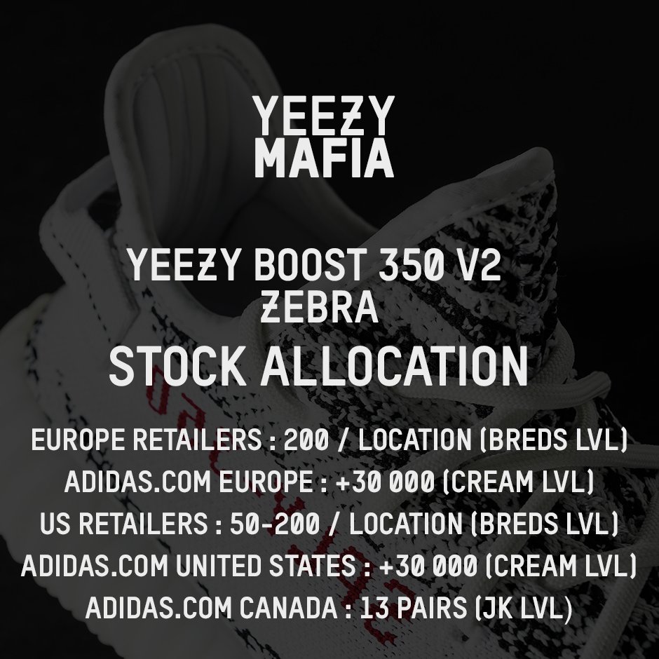 Jak bardzo bedzie limitowany restock adidas Yeezy Boost 350 Zebra-1